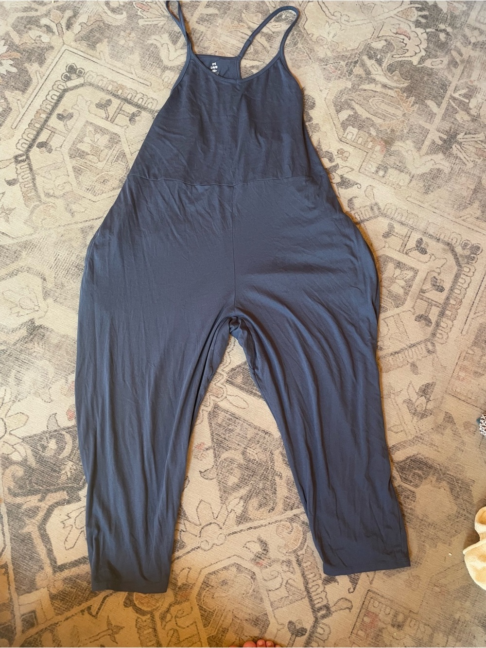 Under Armour Black Relaxed Tank Jumpsuit